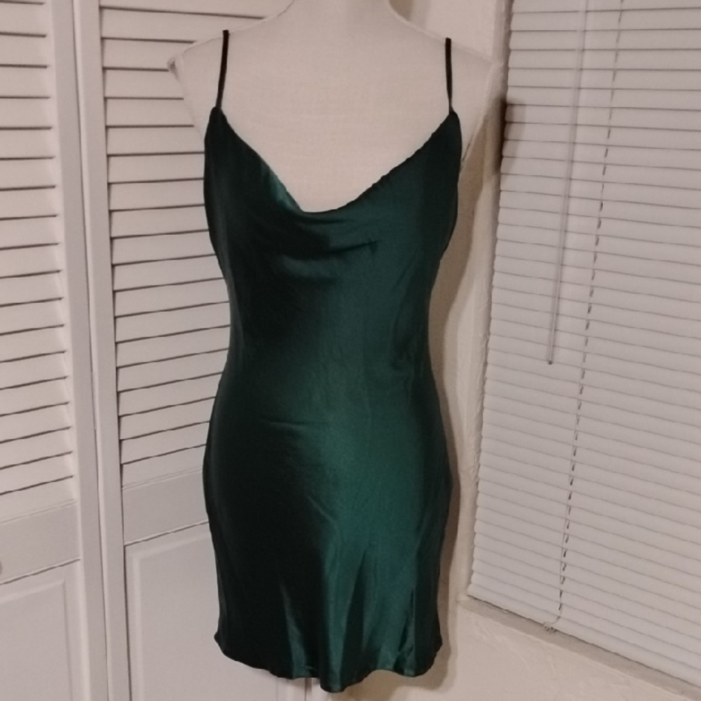 Nasty Gal Green Mini Dress